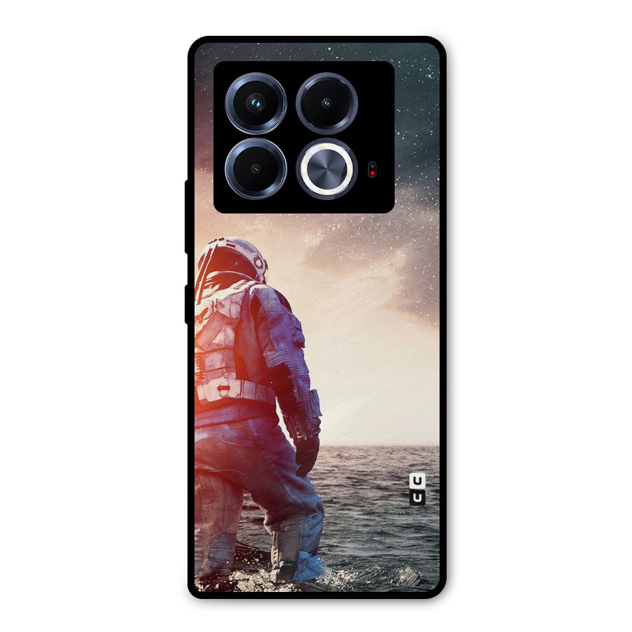 Water Astronaut Metal Back Case for Infinix Note 40 5G