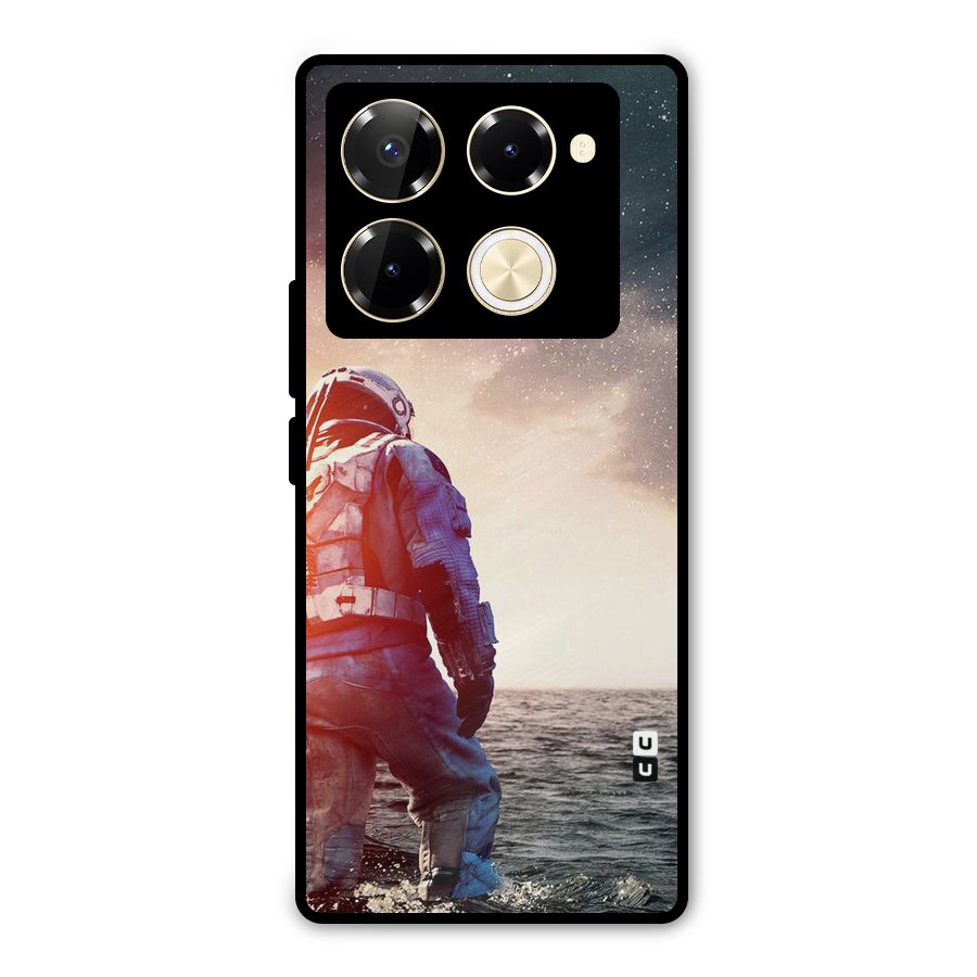 Water Astronaut Metal Back Case for Infinix Note 40 Pro