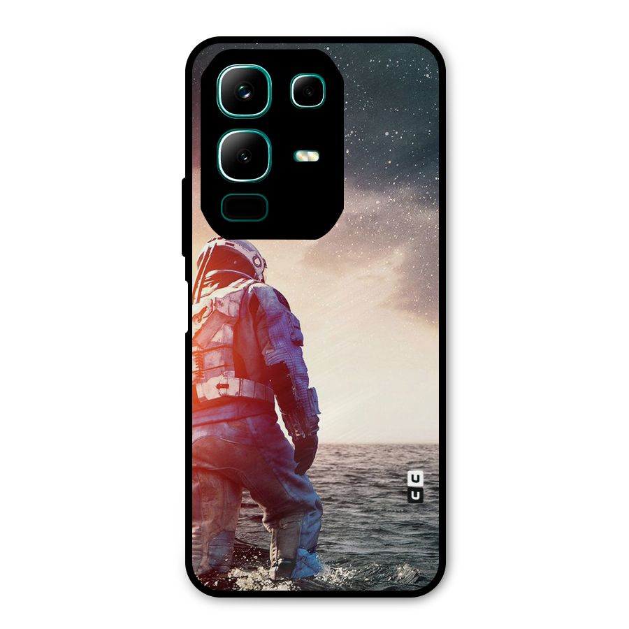 Water Astronaut Metal Back Case for Infinix Note 50x