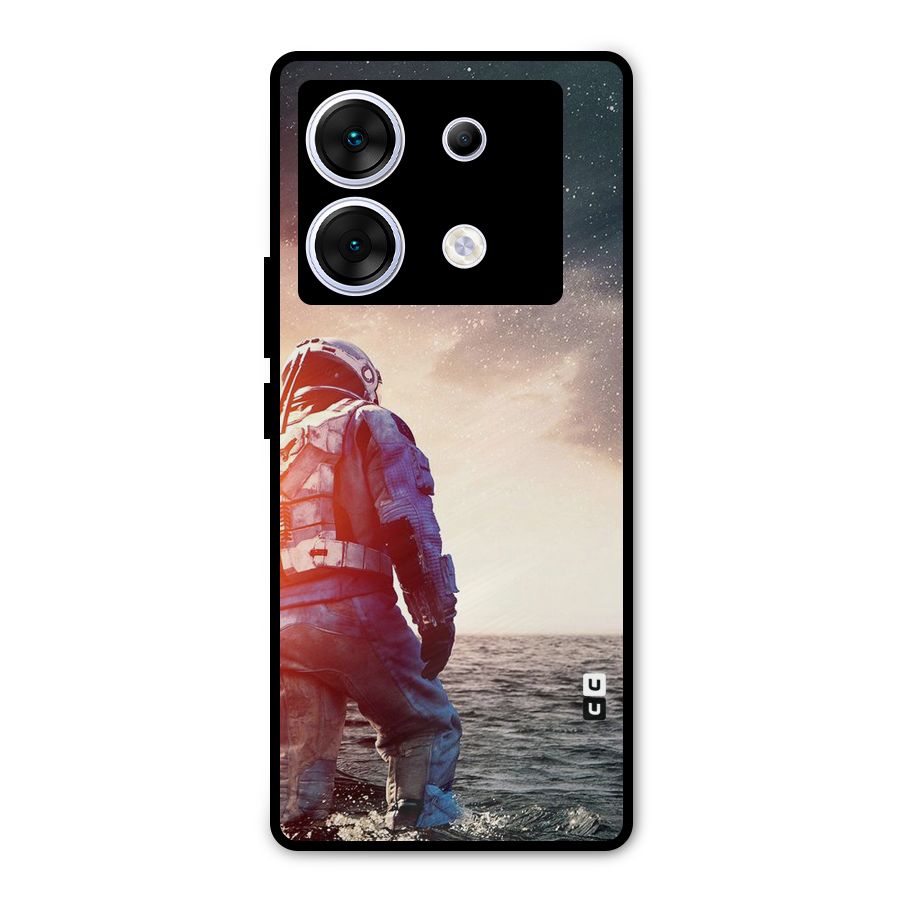 Water Astronaut Metal Back Case for Infinix Zero 30 5G
