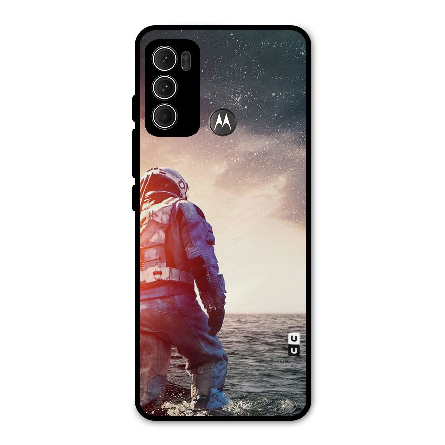 Water Astronaut Metal Back Case for Moto G60