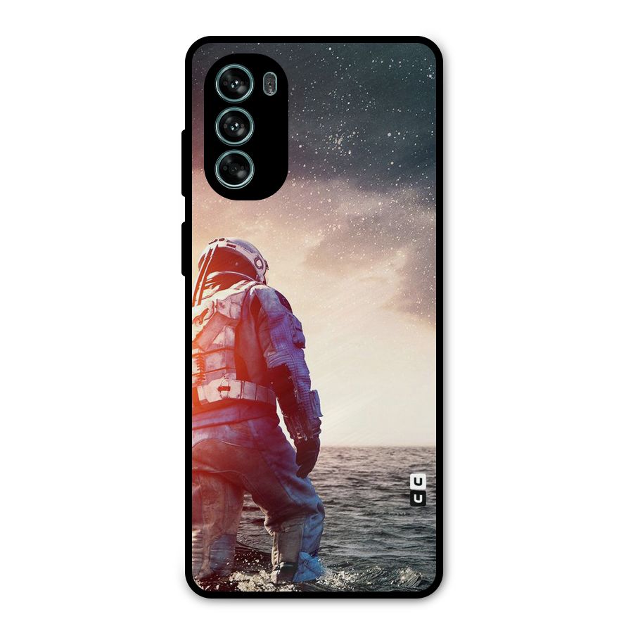 Water Astronaut Metal Back Case for Moto G62