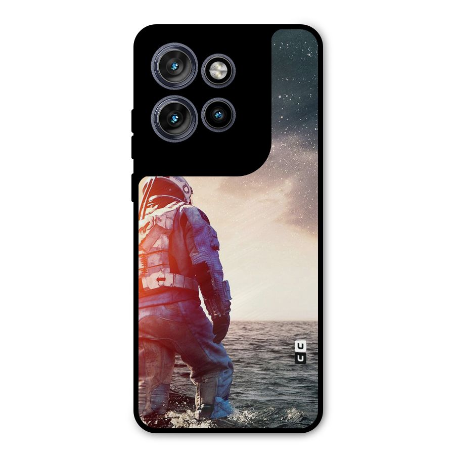 Water Astronaut Metal Back Case for Motorola Edge 50 Neo