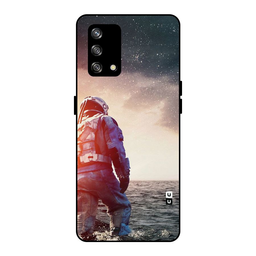 Water Astronaut Metal Back Case for Oppo F19