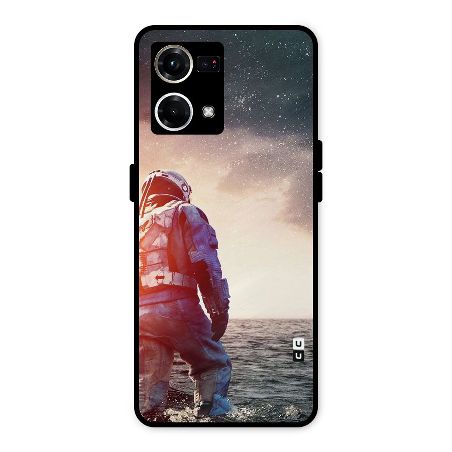 Water Astronaut Metal Back Case for Oppo F21s Pro 4G