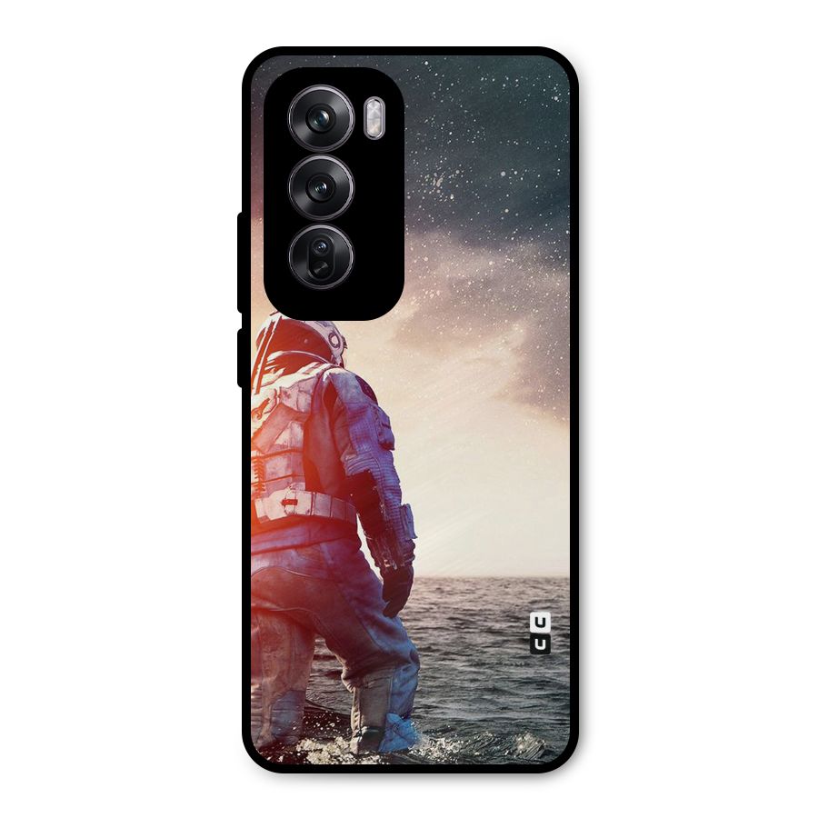 Water Astronaut Metal Back Case for Oppo Reno12 Pro