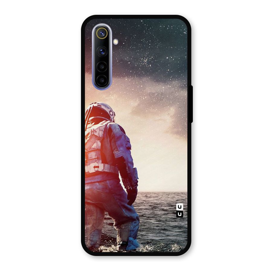 Water Astronaut Metal Back Case for Realme 6