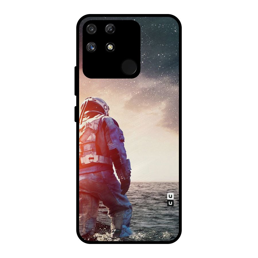 Water Astronaut Metal Back Case for Realme Narzo 50A
