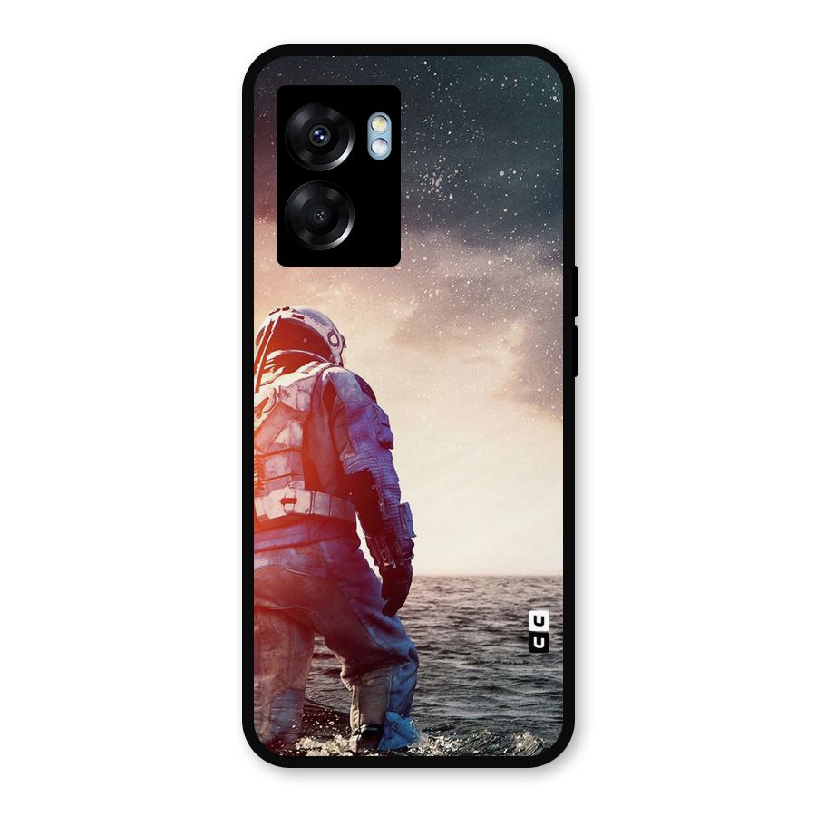 Water Astronaut Metal Back Case for Realme Narzo 50 5G