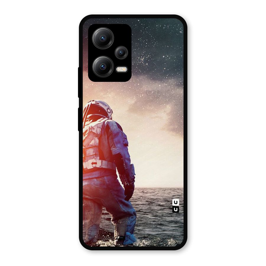 Water Astronaut Metal Back Case for Redmi Note 12 5G