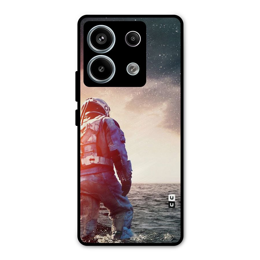 Water Astronaut Metal Back Case for Redmi Note 13 Pro 5G
