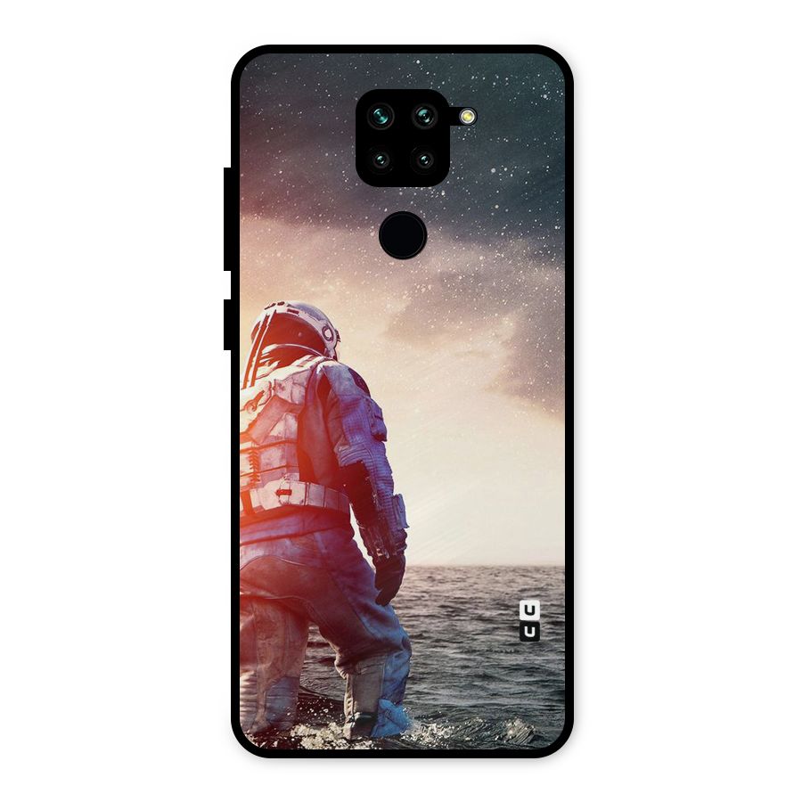 Water Astronaut Metal Back Case for Redmi Note 9