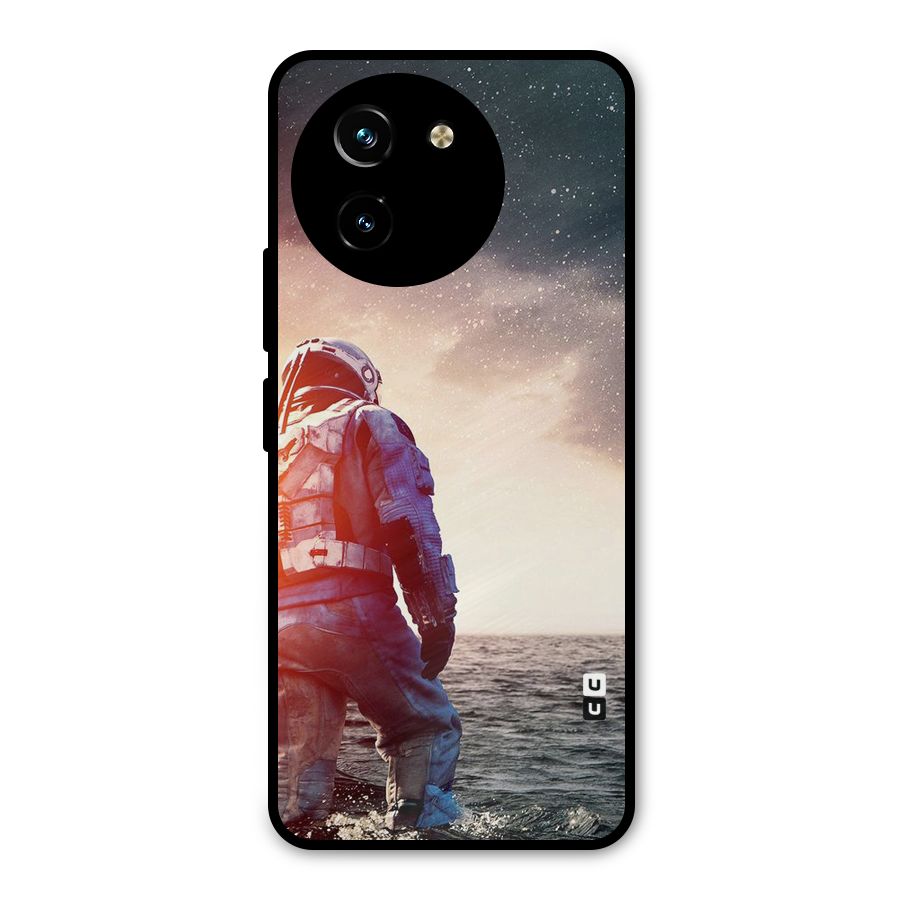 Water Astronaut Metal Back Case for Vivo T3x