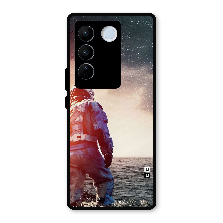 Water Astronaut Metal Back Case for Vivo V27 Pro