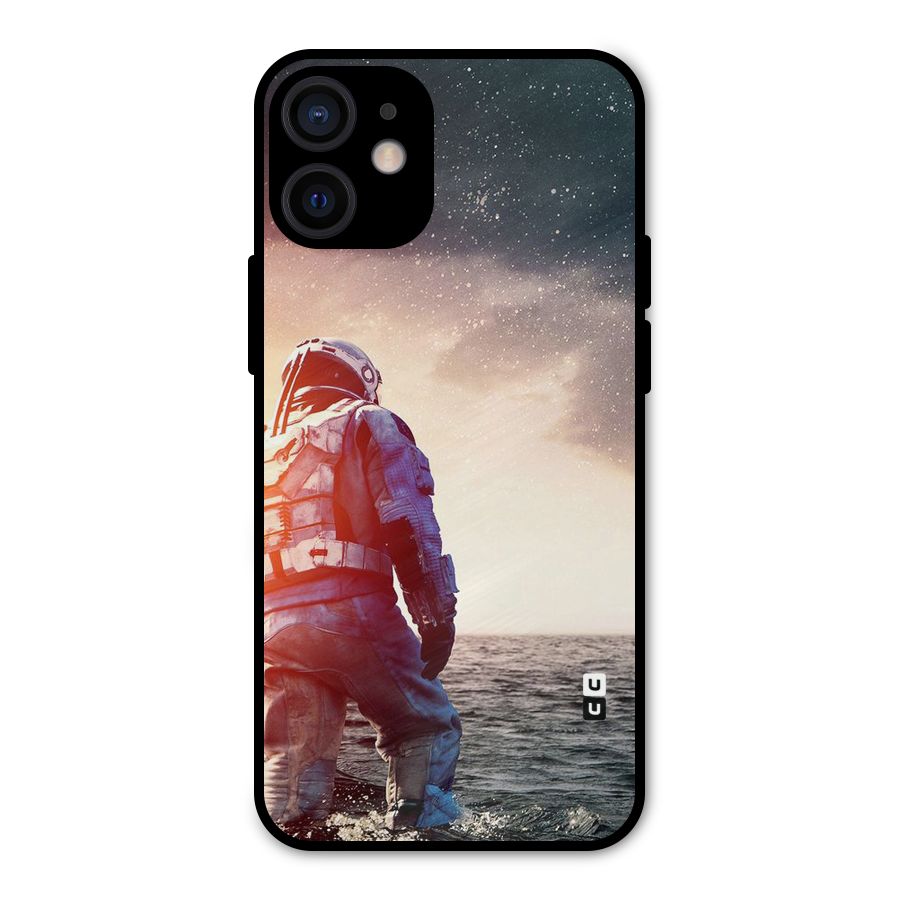 Water Astronaut Metal Back Case for iPhone 12 Mini