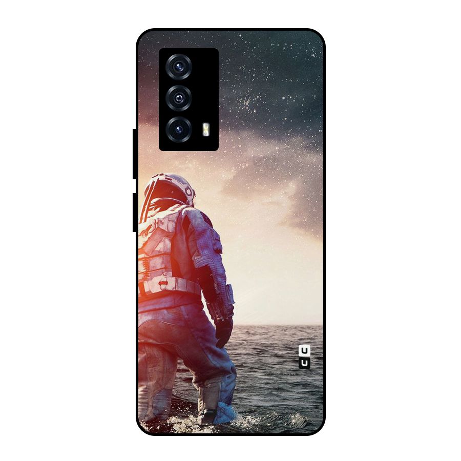 Water Astronaut Metal Back Case for iQOO Z5