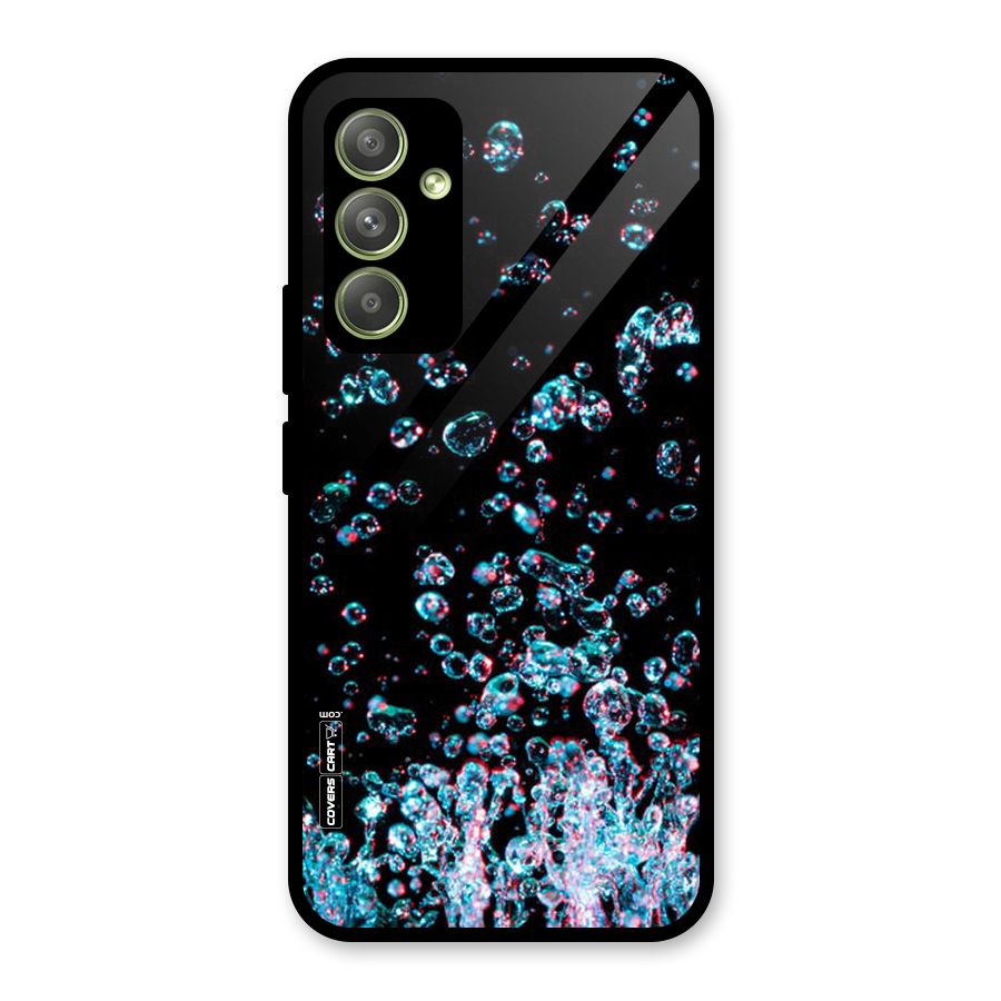 Water Droplets Glass Back Case for Galaxy A54