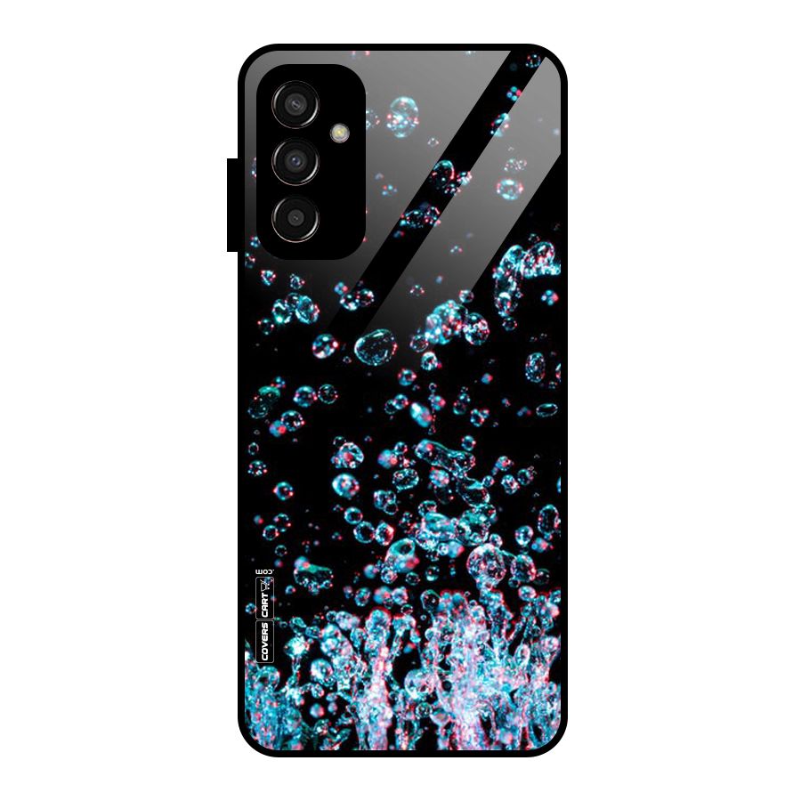 Water Droplets Glass Back Case for Galaxy F13