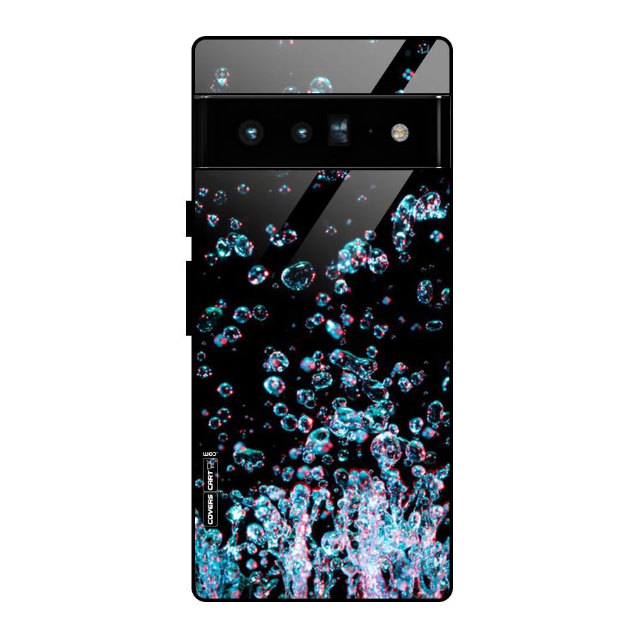 Water Droplets Glass Back Case for Google Pixel 6 Pro