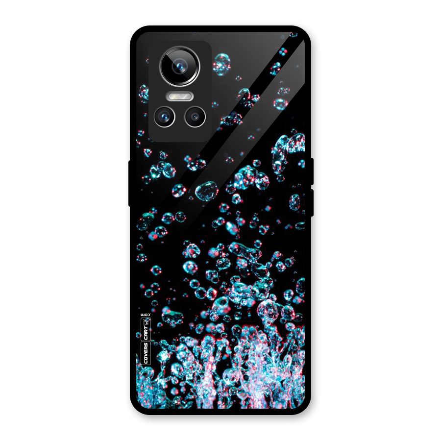 Water Droplets Glass Back Case for Realme GT Neo 3