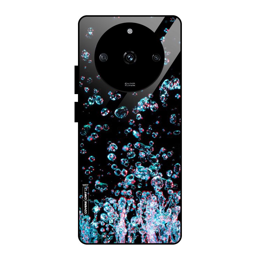 Water Droplets Glass Back Case for Realme Narzo 60 5G