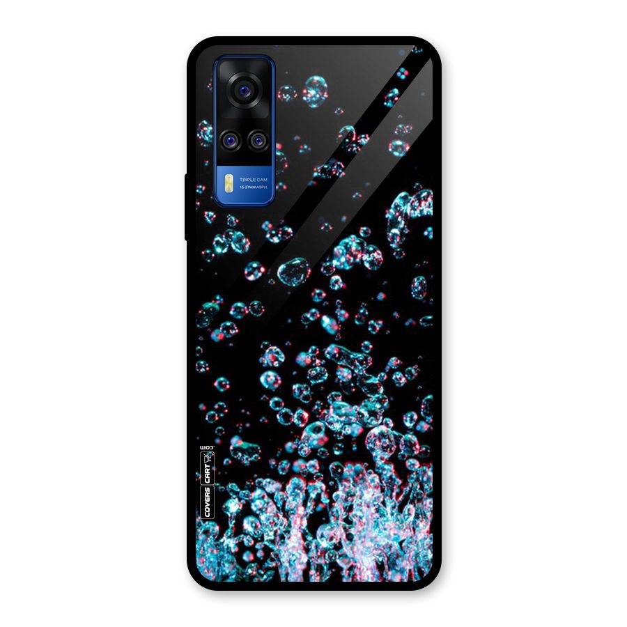 Water Droplets Glass Back Case for Vivo Y31