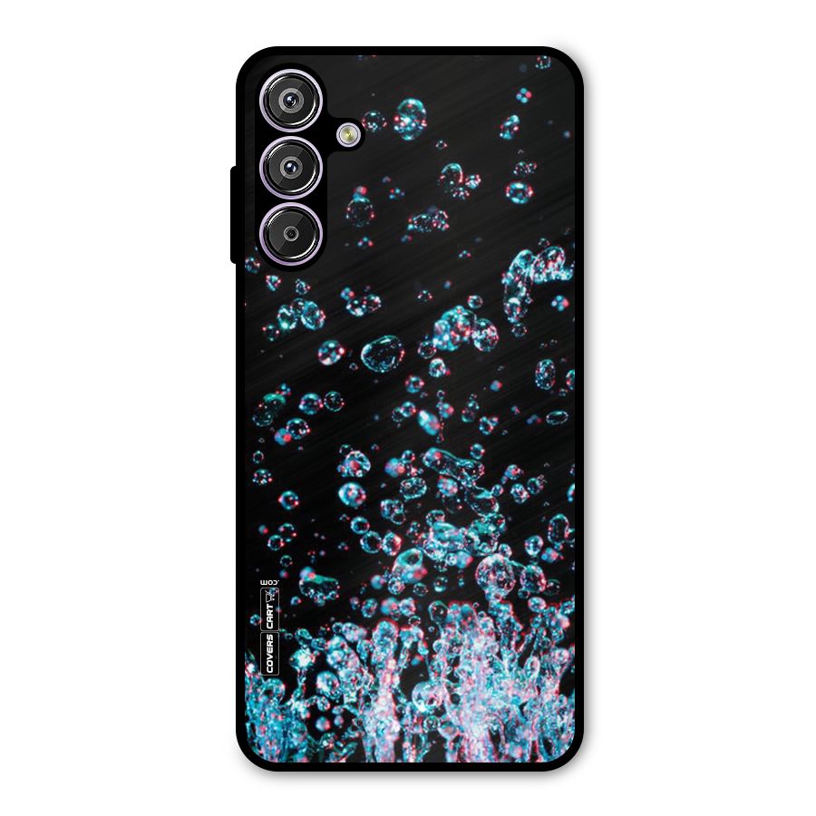 Water Droplets Metal Back Case for Galaxy F15