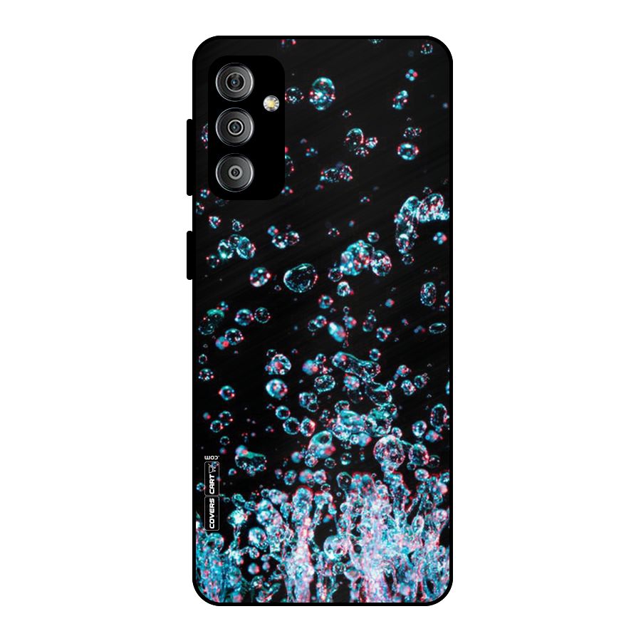 Water Droplets Metal Back Case for Galaxy F23