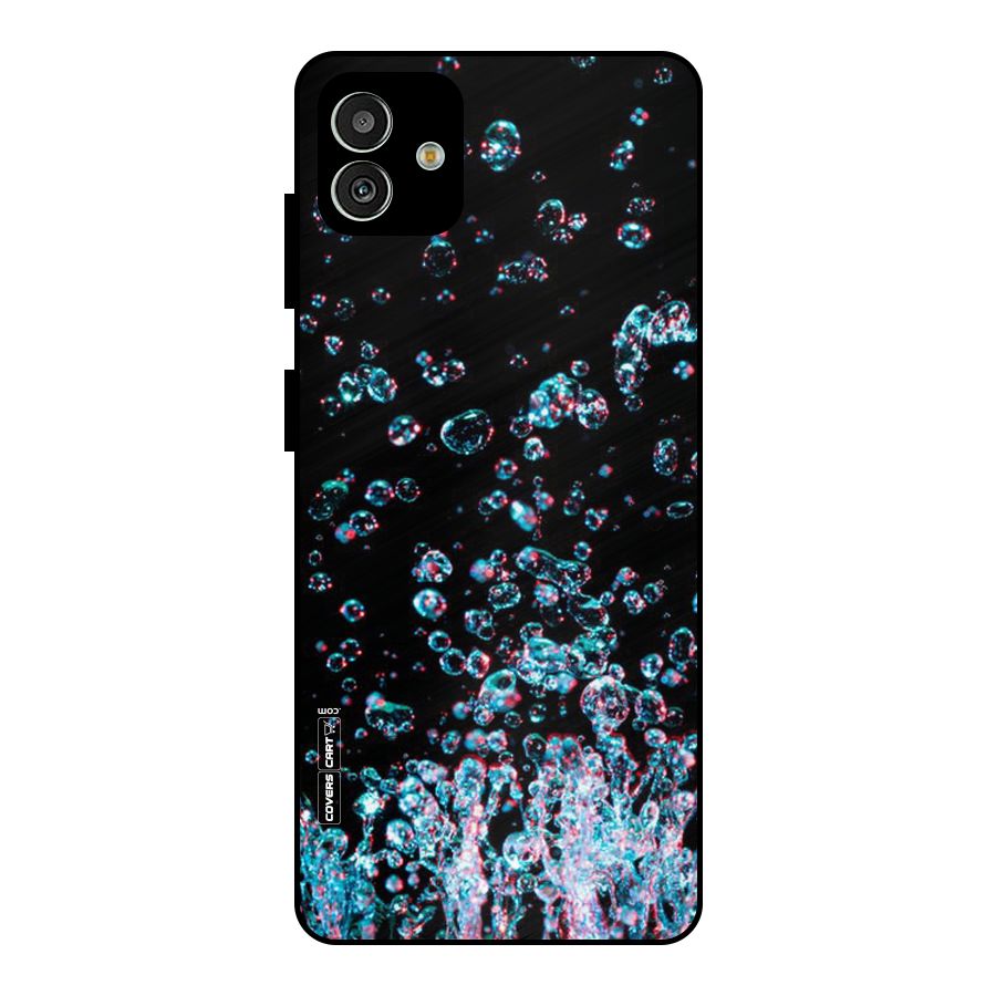 Water Droplets Metal Back Case for Galaxy M13 5G
