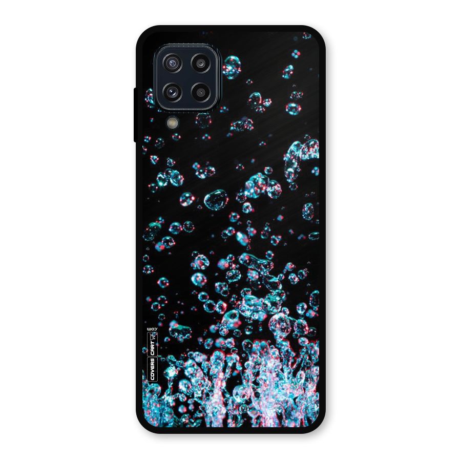 Water Droplets Metal Back Case for Galaxy M32
