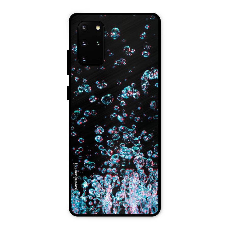 Water Droplets Metal Back Case for Galaxy S20 Plus