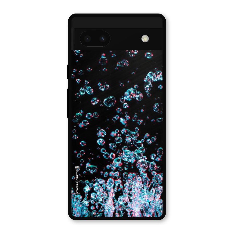 Water Droplets Metal Back Case for Google Pixel 6a