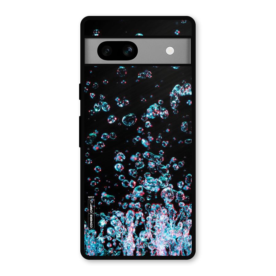 Water Droplets Metal Back Case for Google Pixel 7a
