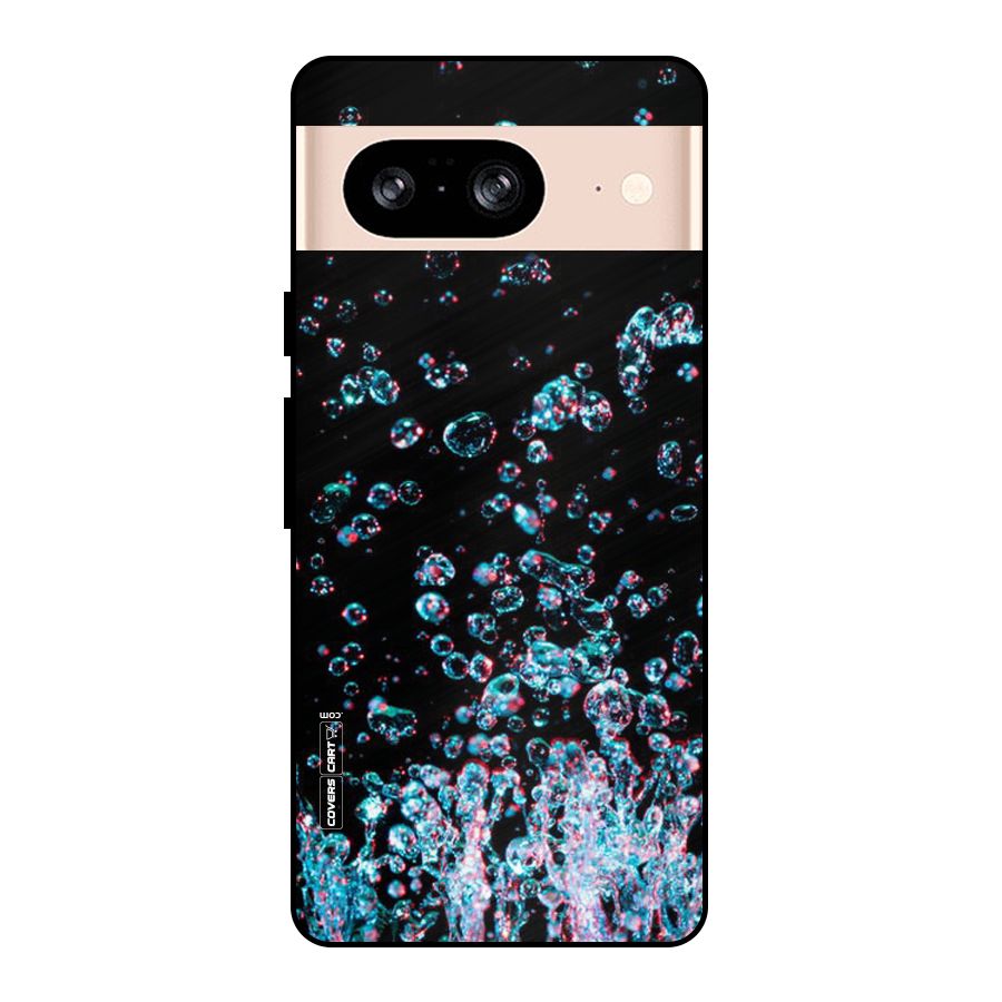 Water Droplets Metal Back Case for Google Pixel 8