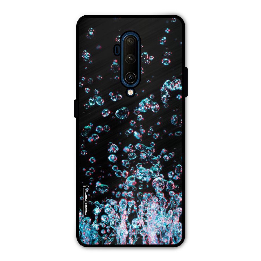 Water Droplets Metal Back Case for OnePlus 7T Pro