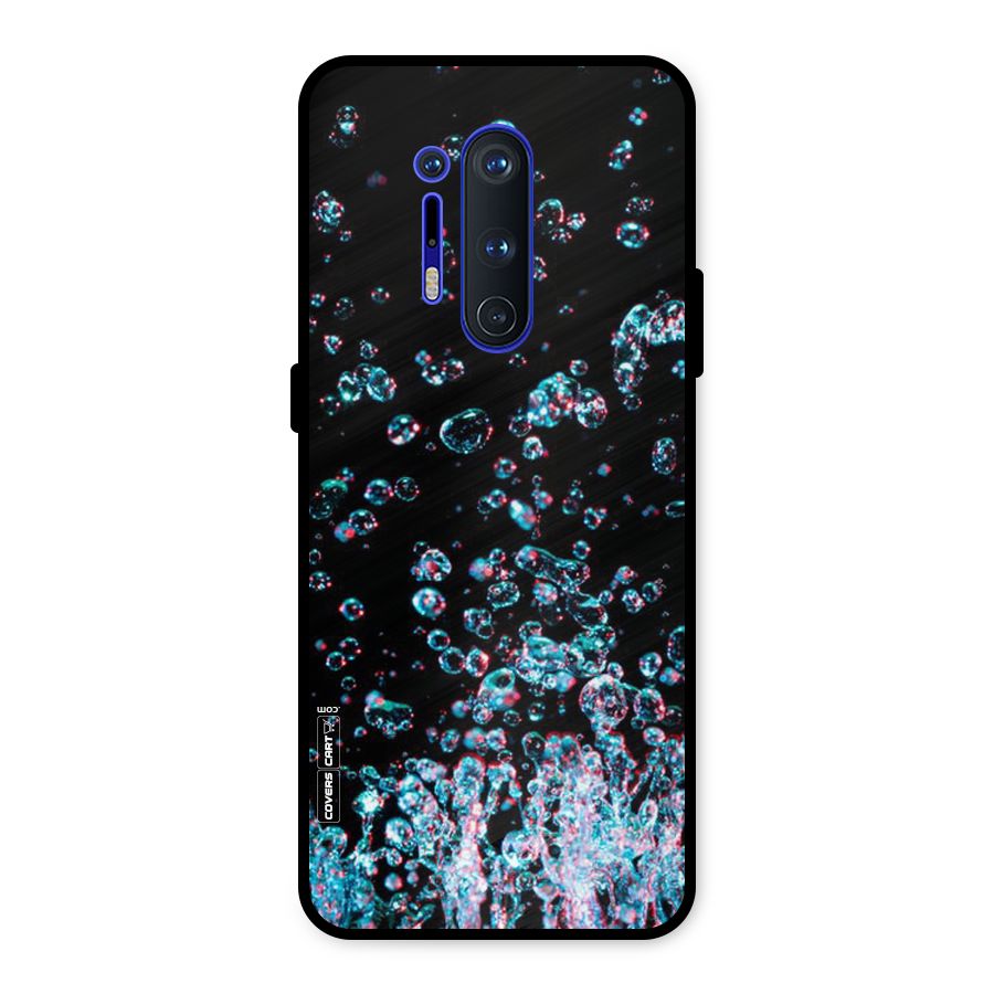 Water Droplets Metal Back Case for OnePlus 8 Pro
