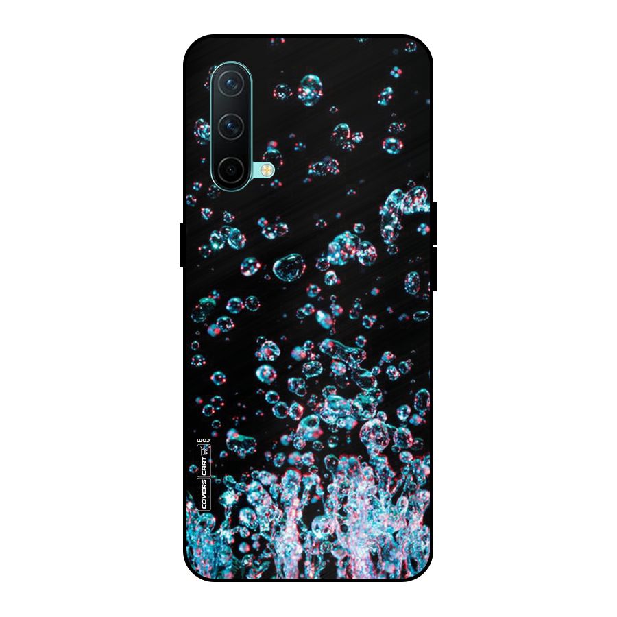 Water Droplets Metal Back Case for OnePlus Nord CE 5G