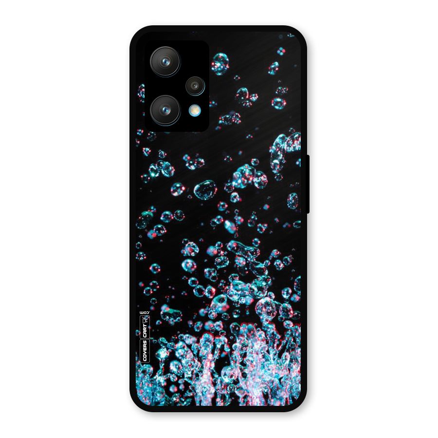 Water Droplets Metal Back Case for Realme 9 Pro Plus 5G