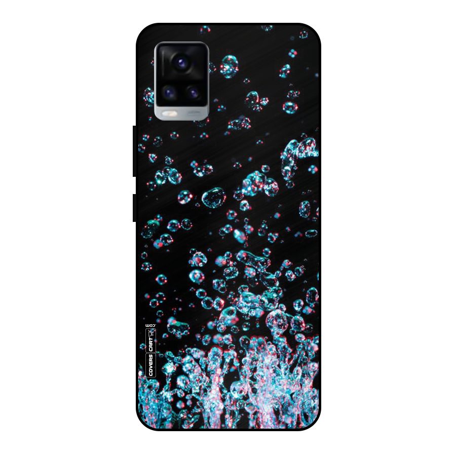 Water Droplets Metal Back Case for Vivo V20
