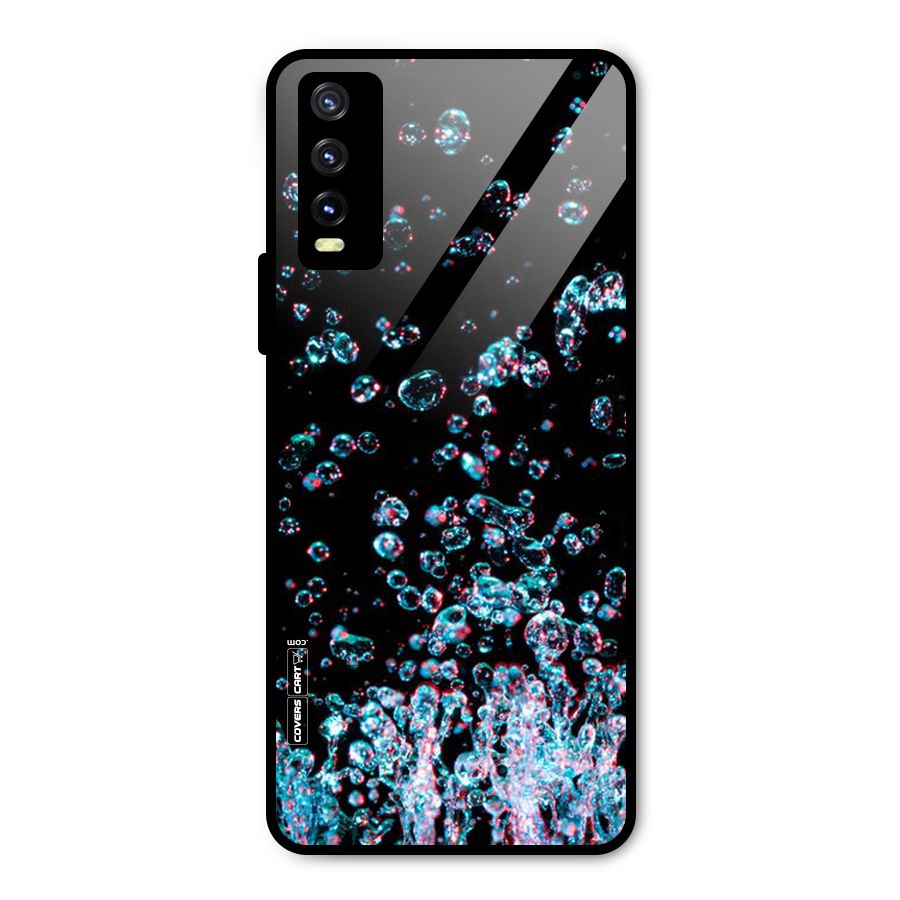 Water Droplets Metal Back Case for Vivo Y20