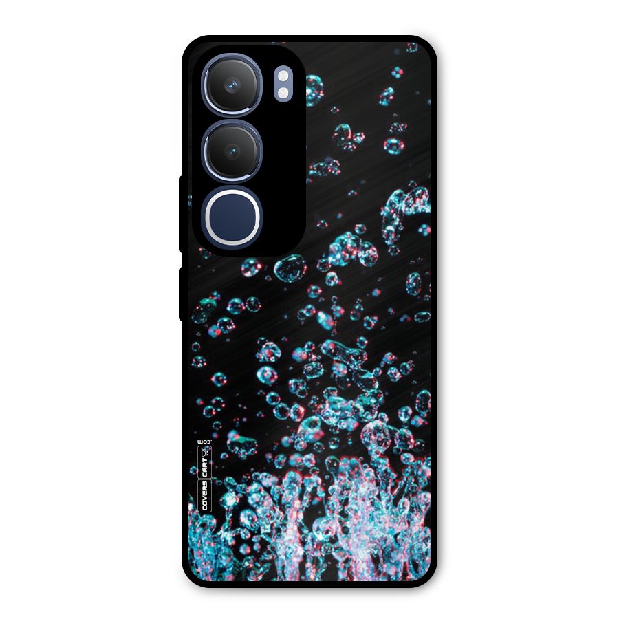 Water Droplets Metal Back Case for Vivo Y29