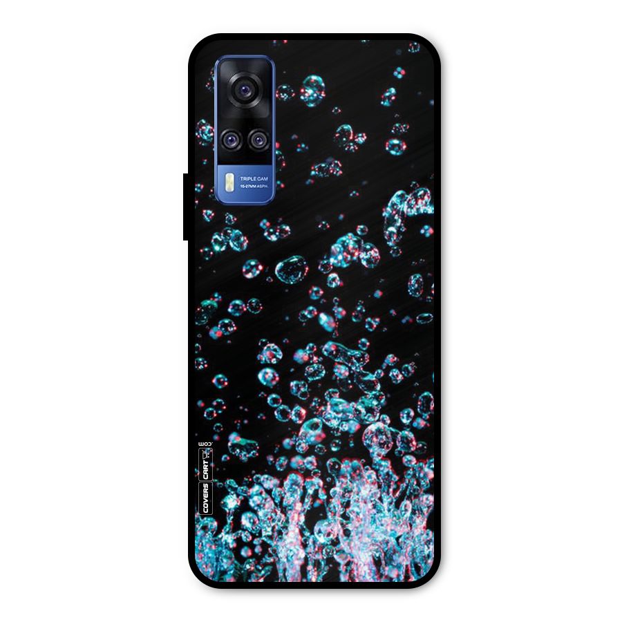 Water Droplets Metal Back Case for Vivo Y51A