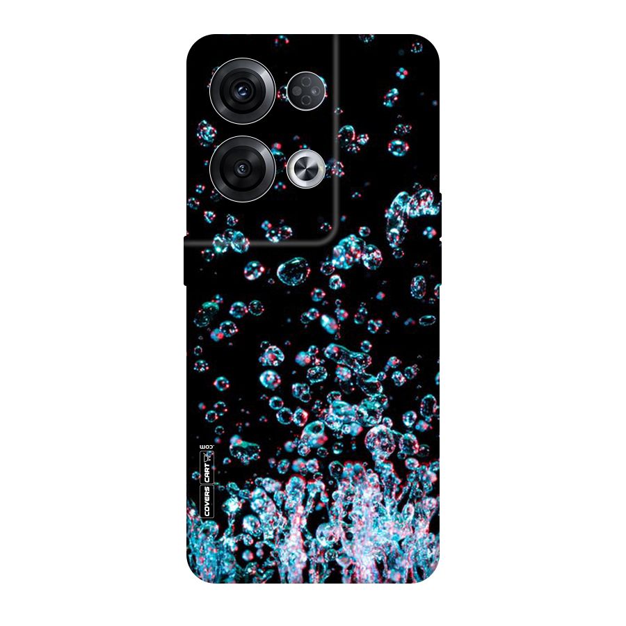 Water Droplets Original Polycarbonate Back Case for Oppo Reno8 Pro 5G