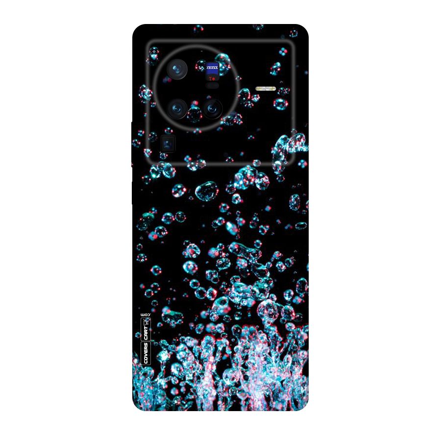 Water Droplets Original Polycarbonate Back Case for Vivo X80