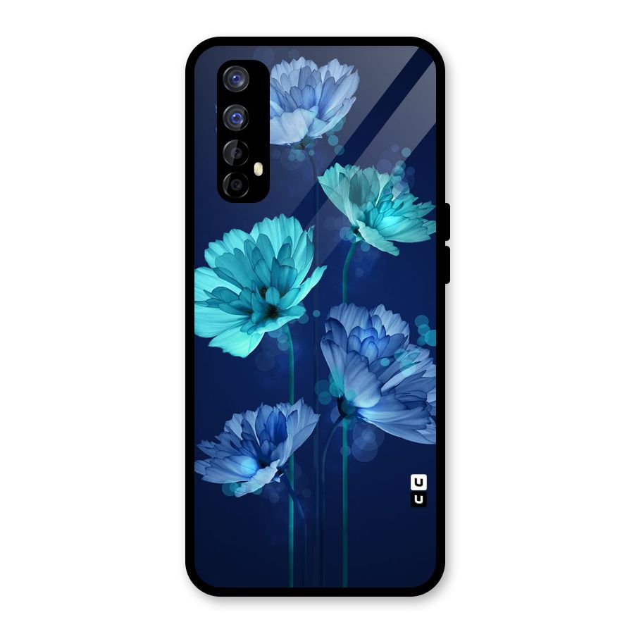 Water Flowers Glass Back Case for Realme Narzo 20 Pro