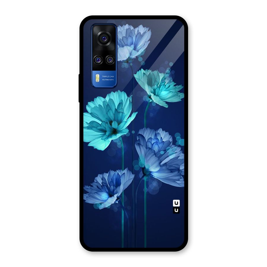 Water Flowers Glass Back Case for Vivo Y31