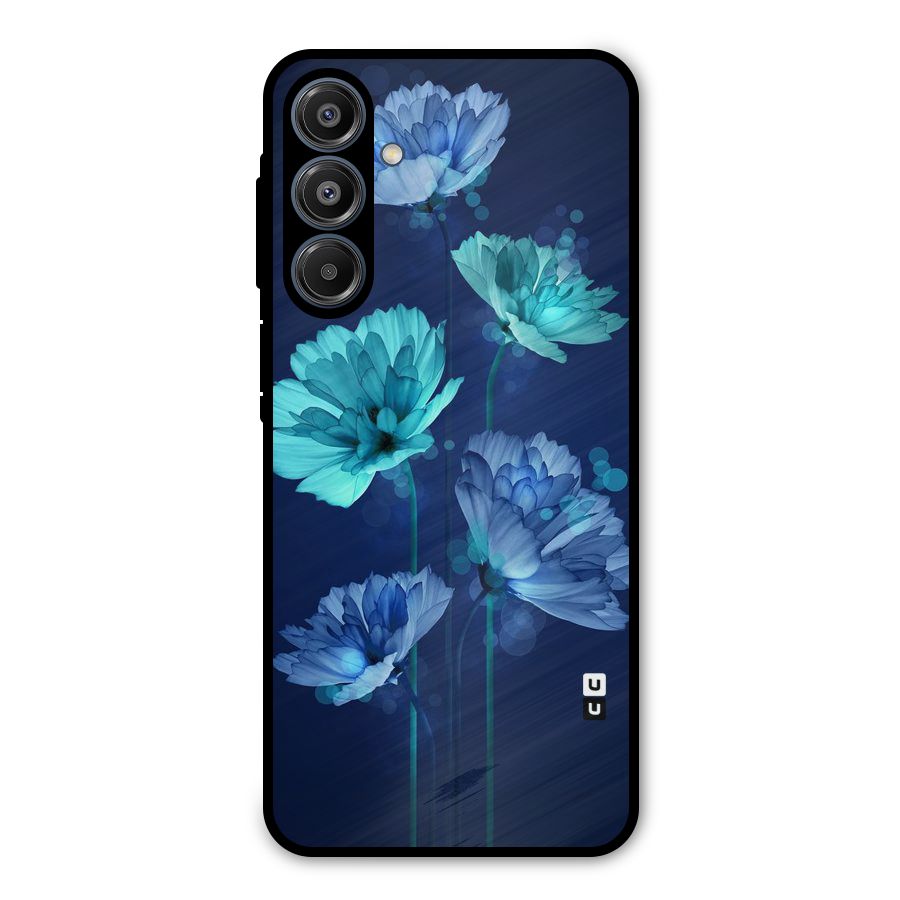 Water Flowers Metal Back Case for Galaxy A16 5G