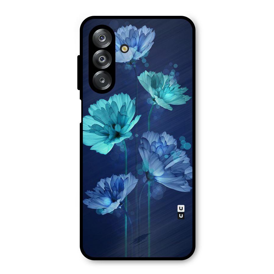 Water Flowers Metal Back Case for Galaxy A26