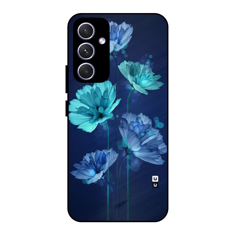Water Flowers Metal Back Case for Galaxy A54