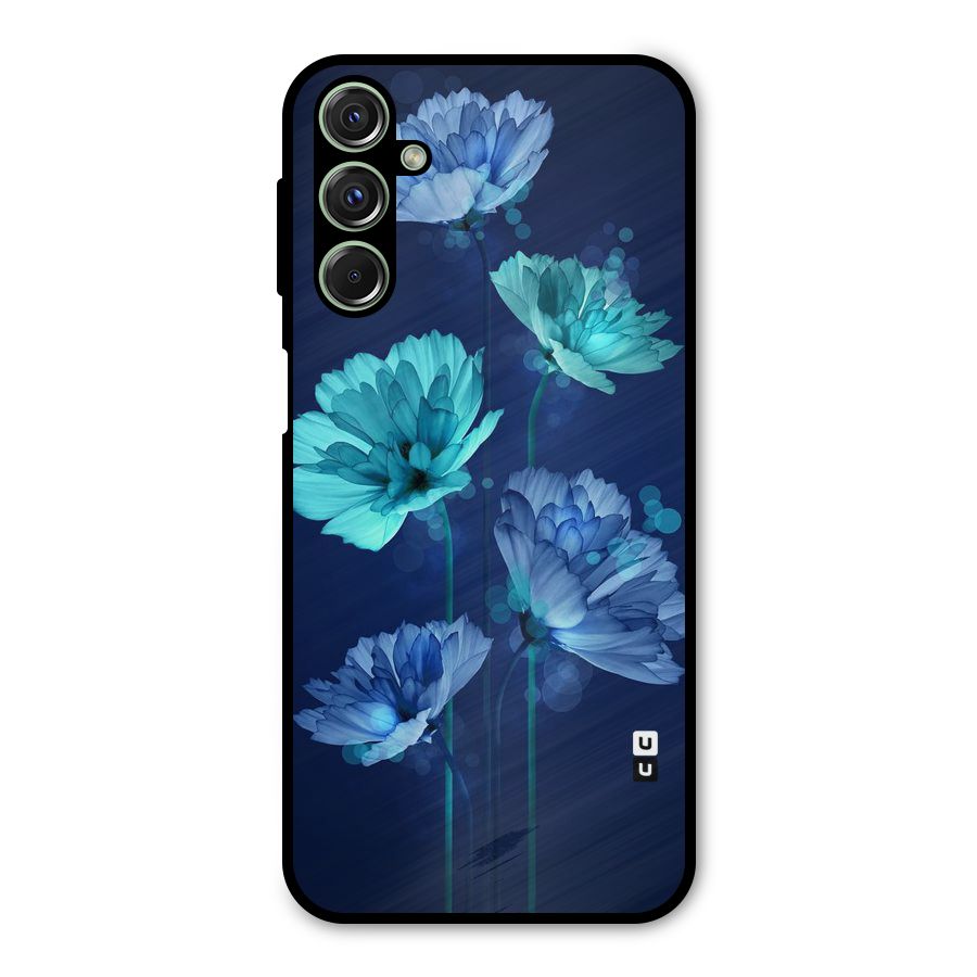 Water Flowers Metal Back Case for Galaxy F34